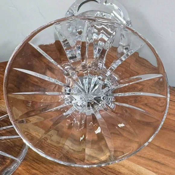 Elegant Clear Crystal Taper Candle Holders — Pair - Picture 14 of 14